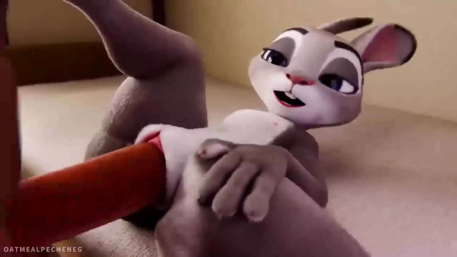 A character Hentai tomcat experiencing cum inflation